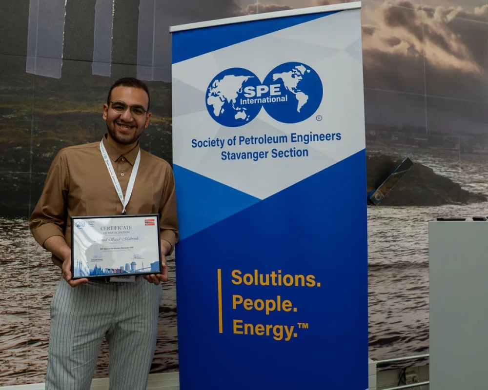 Ahmed Saad at SPE Beyond the Borders, Norway