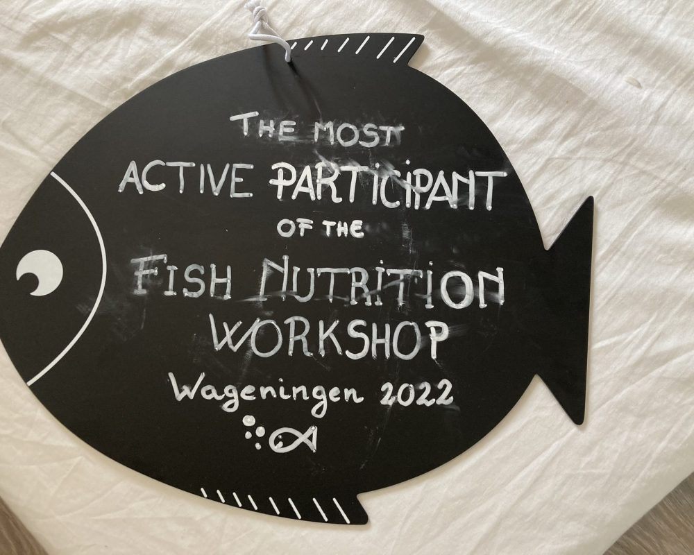 Marwa Tawfik at Fish Nutrition Workshop, Netherlands